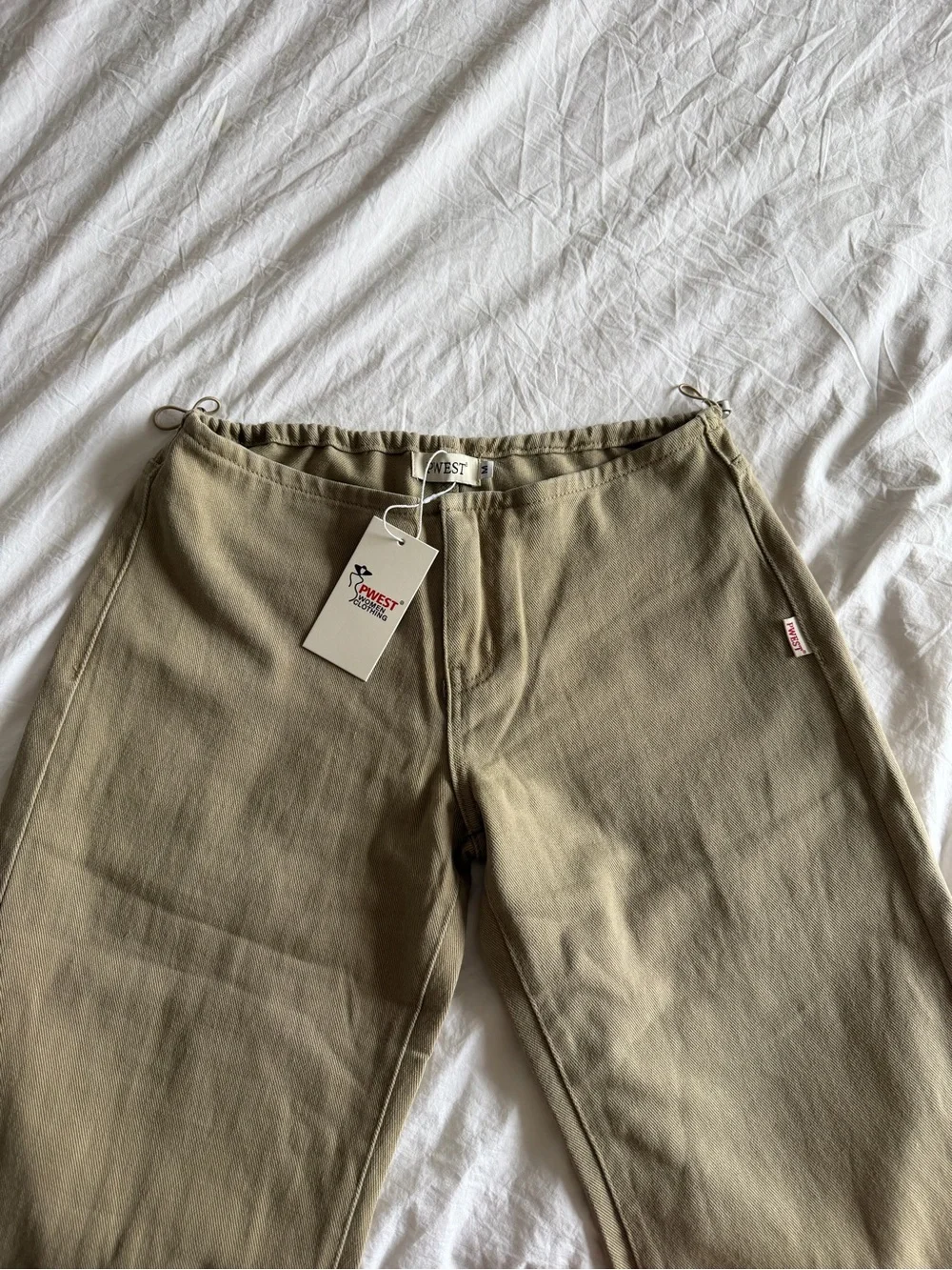 Low Rise Jeans Beige/Tan - Picture 4 of 5